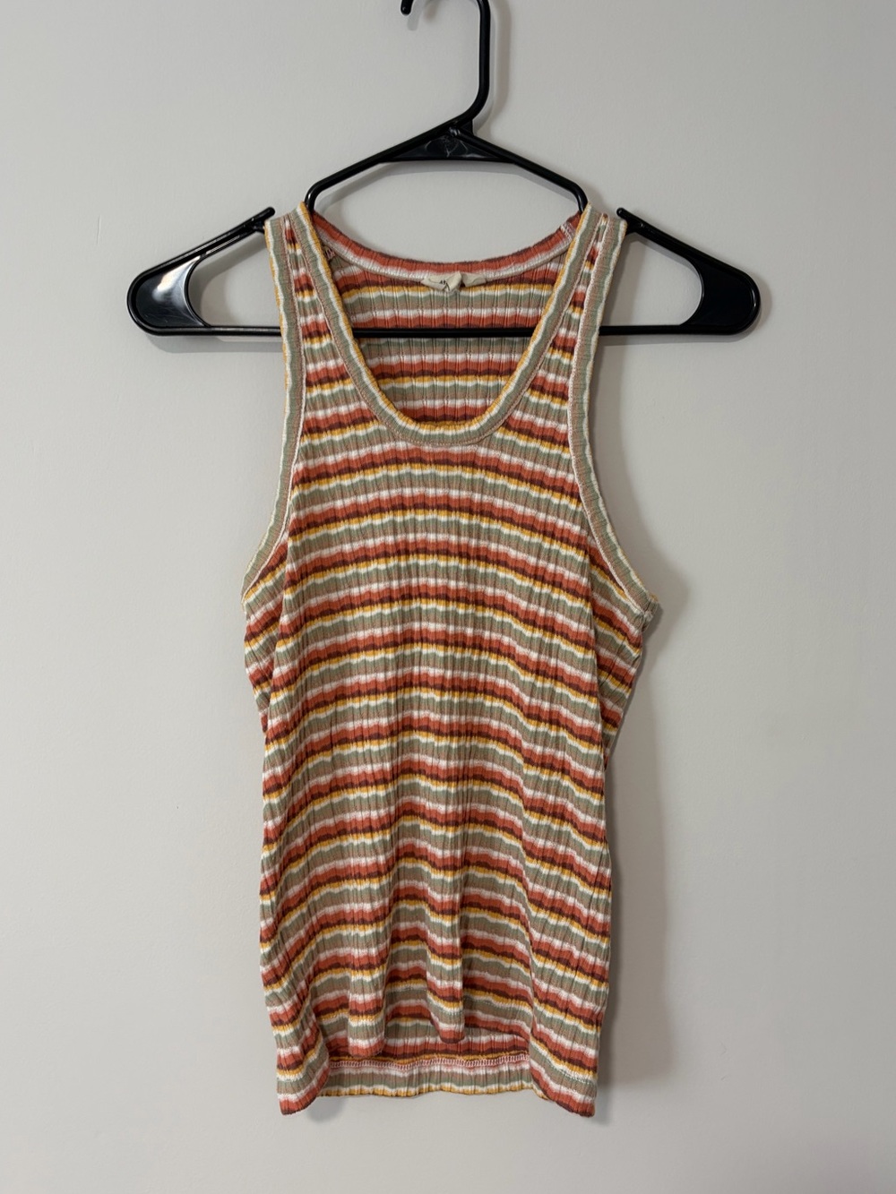Madewell Striped Ribbed Tank Top in Multi-Color